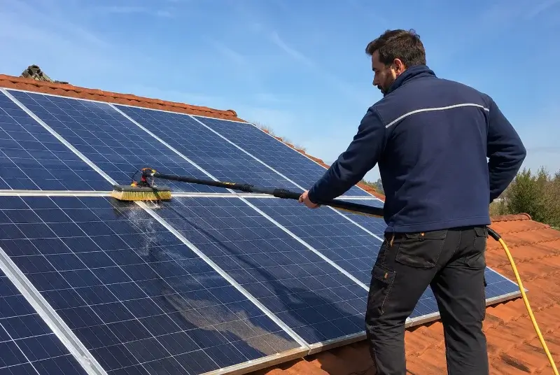 Nettoyage et entretien de panneaux solaires à Rumegies